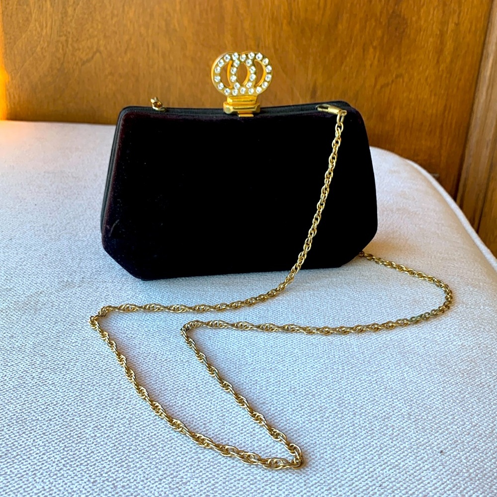 SOLD - Not For Sale 
3 for $20 - Cute velour evening bag